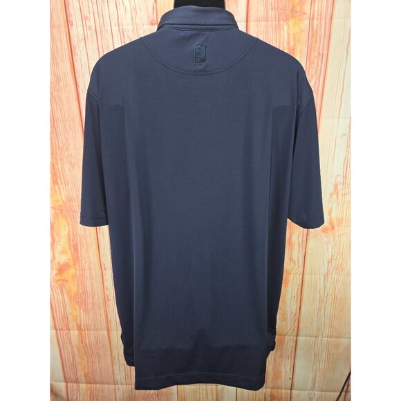 FootJoy FJ Mens XL Navy Polo Polyester/Spandex Blend - Picture 2 of 8